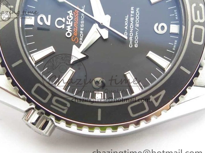 0710 Breathable Planet Ocean Pro Ceramic Bezel 45mm OMF 1:1 Best Edition On SS Bracelet A8500 (Black Balance Wheel) 8140